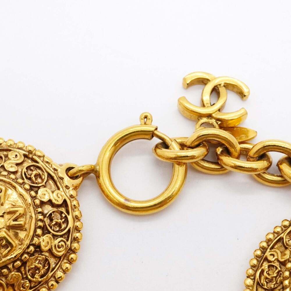 CHANEL Gold Logo Charm Bracelet - Picture 4 of 11